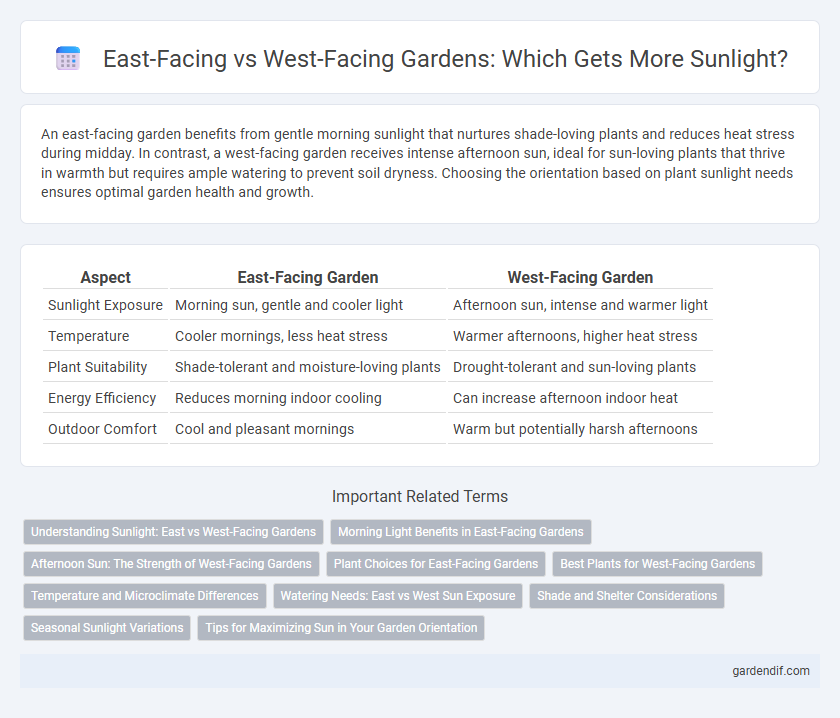 East-Facing vs West-Facing Gardens: Which Gets More Sunlight?