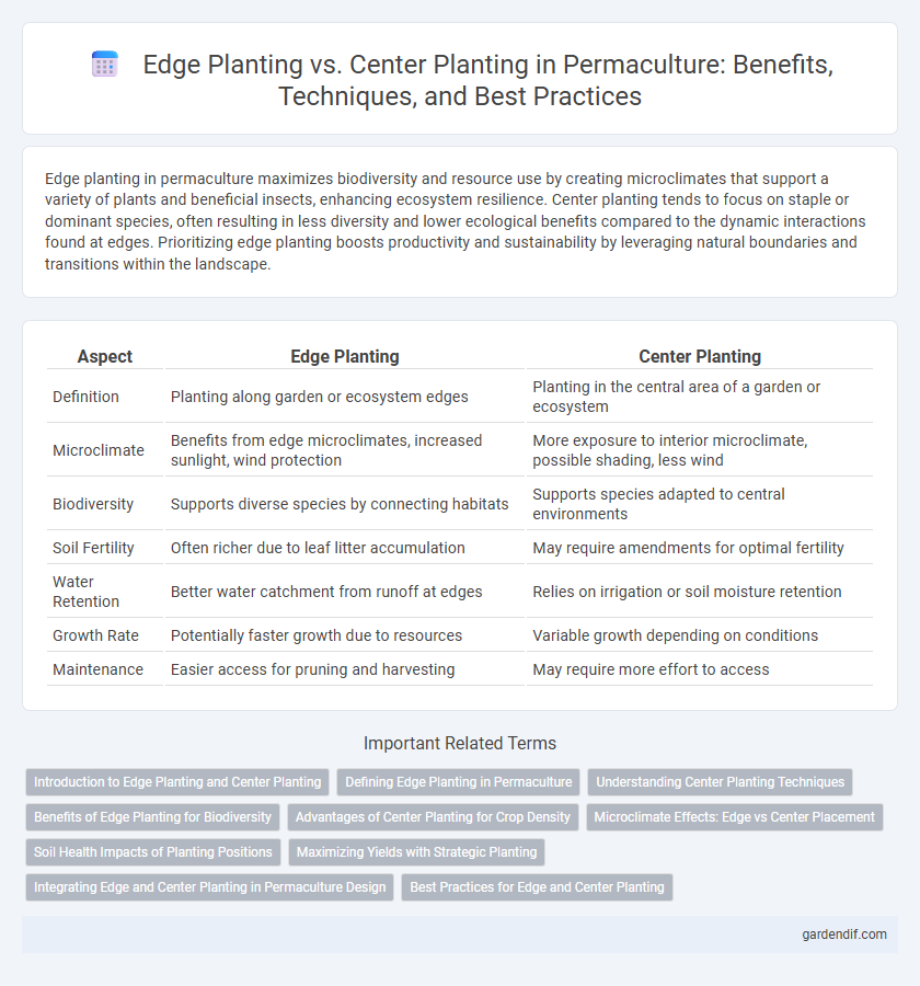 Edge Planting vs. Center Planting in Permaculture: Benefits, Techniques, and Best Practices