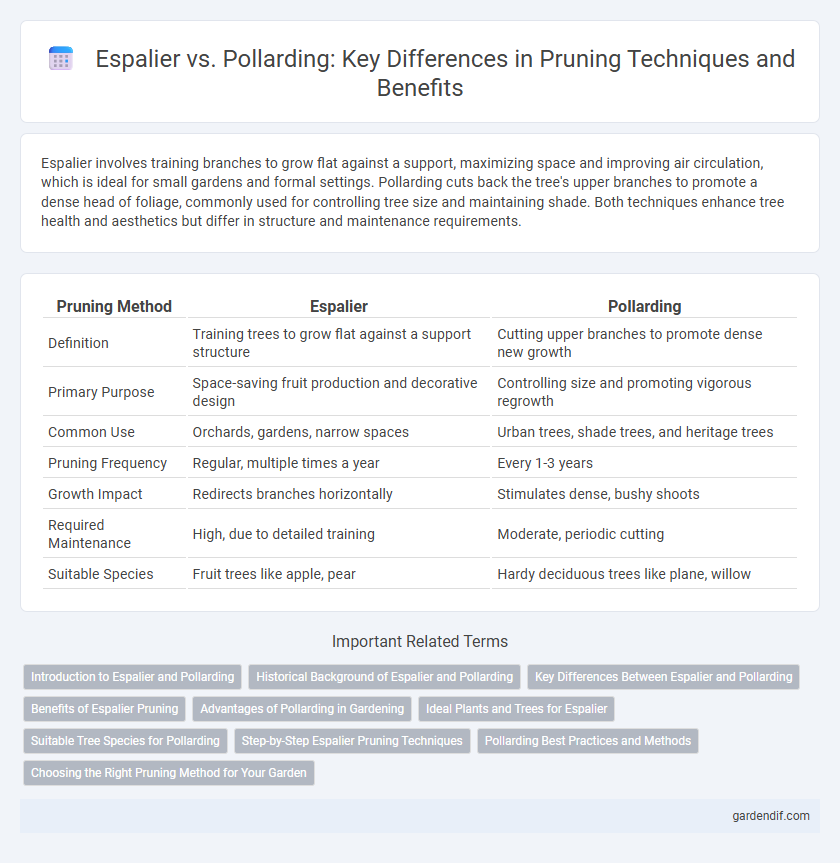 Espalier vs. Pollarding: Key Differences in Pruning Techniques and Benefits