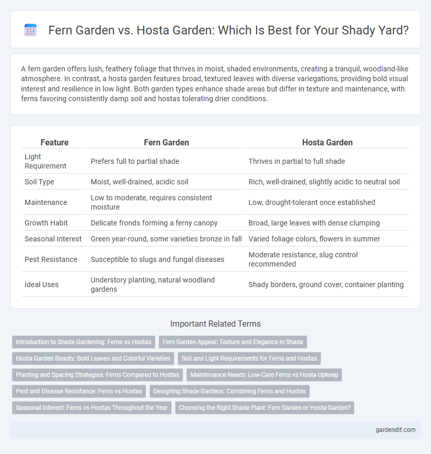 Fern Garden vs. Hosta Garden: Which Is Best for Your Shady Yard?
