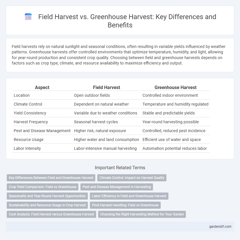 Field Harvest vs. Greenhouse Harvest: Key Differences and Benefits