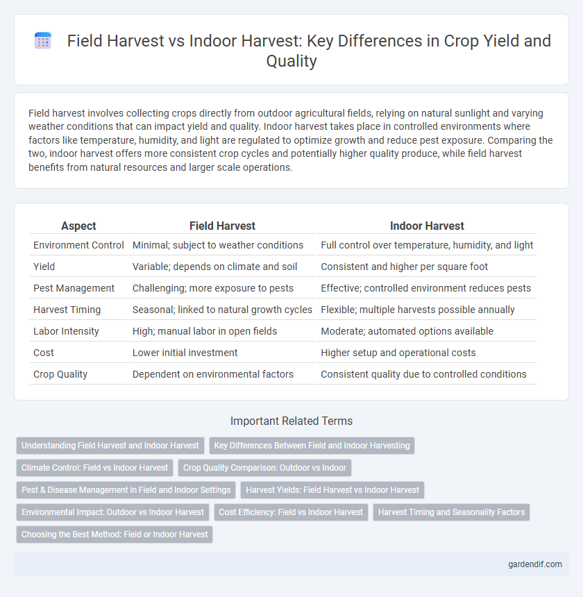 Field Harvest vs Indoor Harvest: Key Differences in Crop Yield and Quality