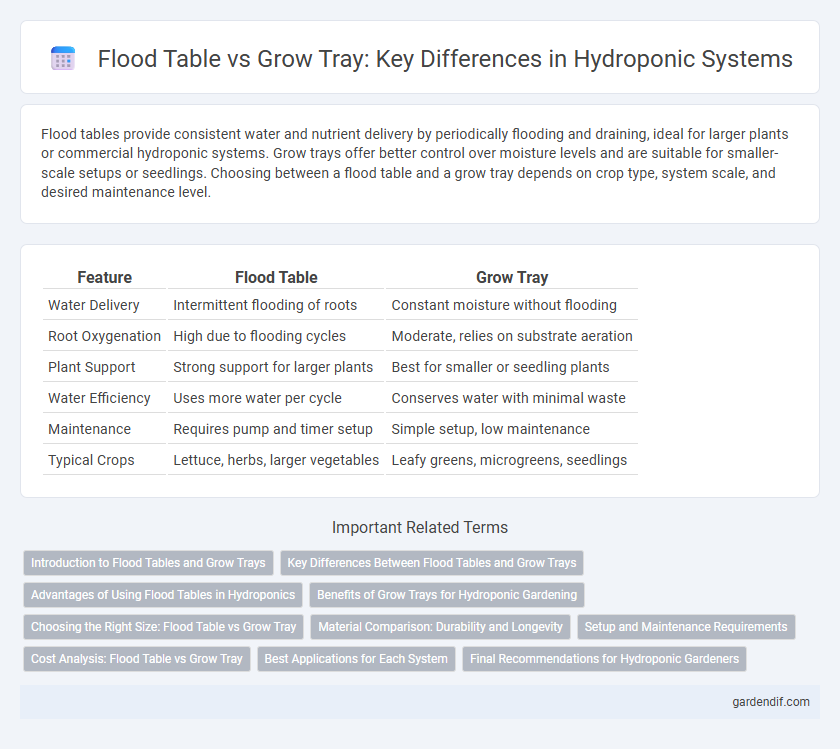 Flood Table vs Grow Tray: Key Differences in Hydroponic Systems