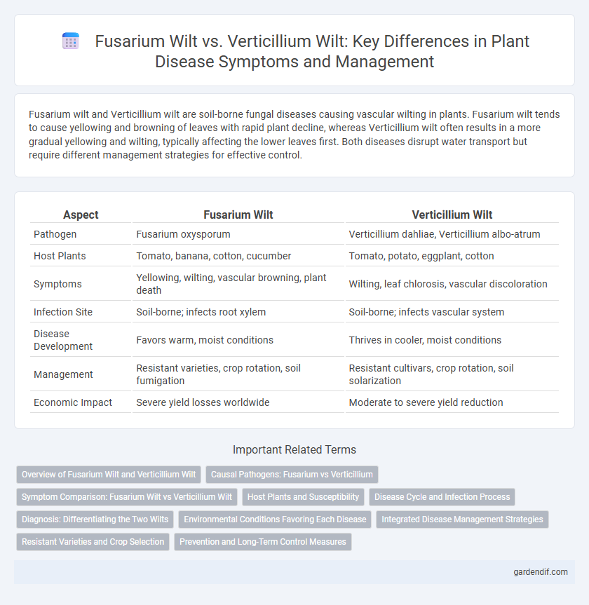 Fusarium Wilt vs. Verticillium Wilt: Key Differences in Plant Disease Symptoms and Management