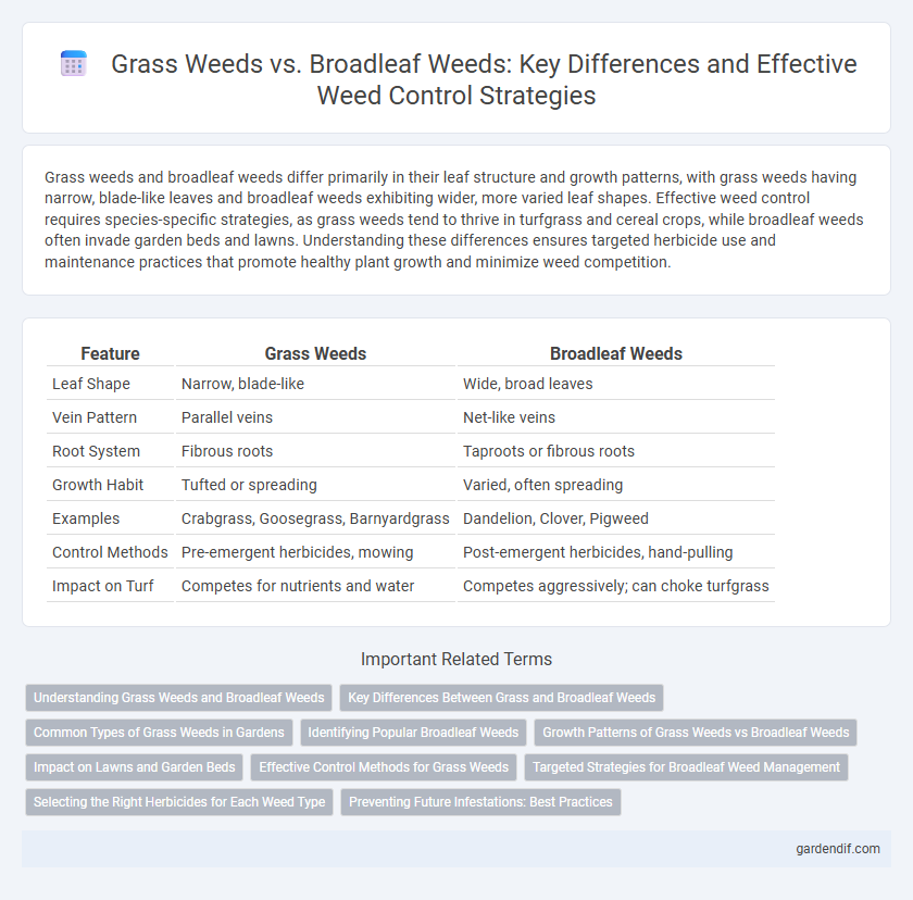 Grass Weeds vs. Broadleaf Weeds: Key Differences and Effective Weed Control Strategies