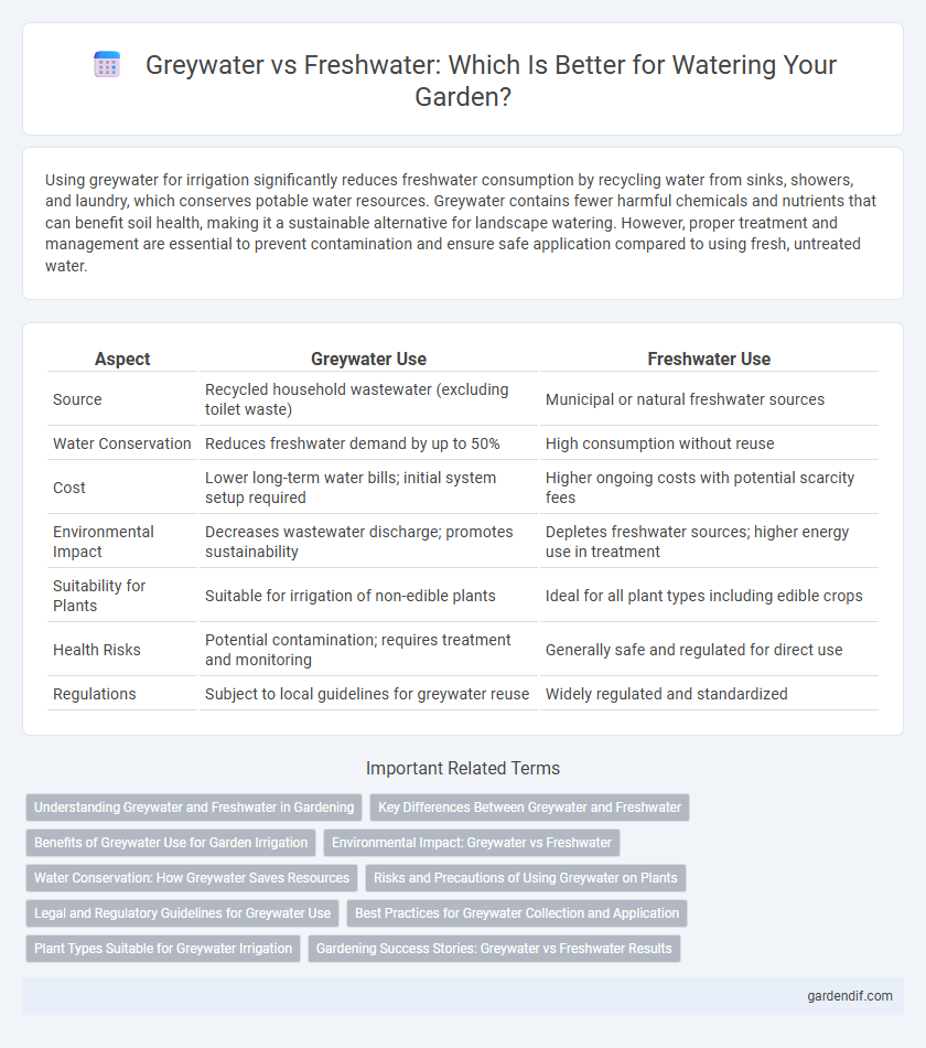 Greywater vs Freshwater: Which Is Better for Watering Your Garden?