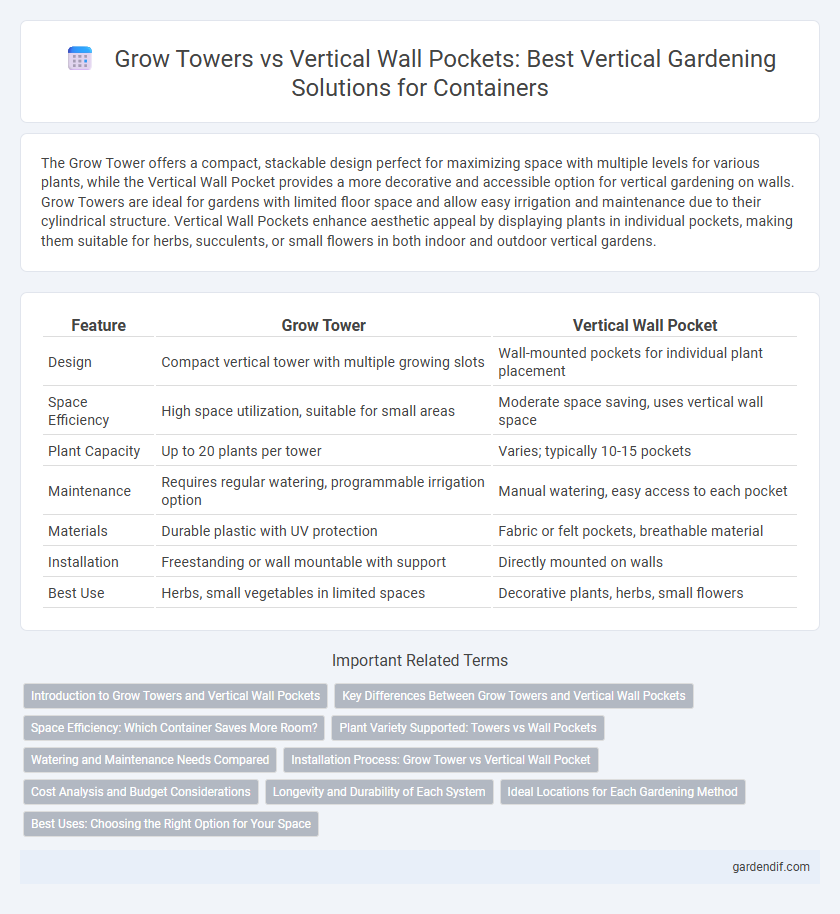 Grow Towers vs Vertical Wall Pockets: Best Vertical Gardening Solutions for Containers