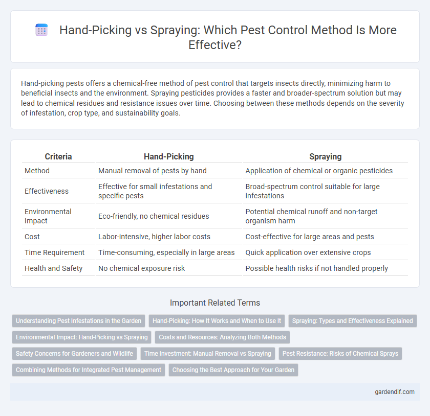 Hand-Picking vs Spraying: Which Pest Control Method Is More Effective?