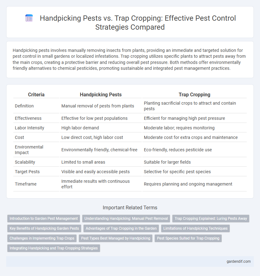 Handpicking Pests vs. Trap Cropping: Effective Pest Control Strategies Compared
