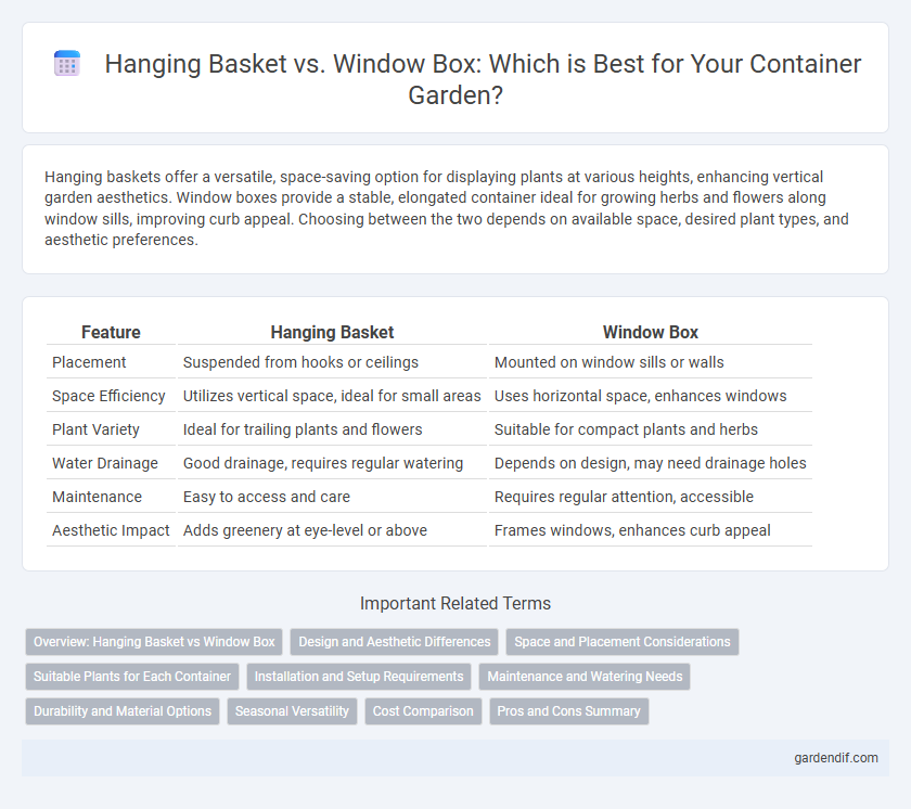 Hanging Basket vs. Window Box: Which is Best for Your Container Garden?