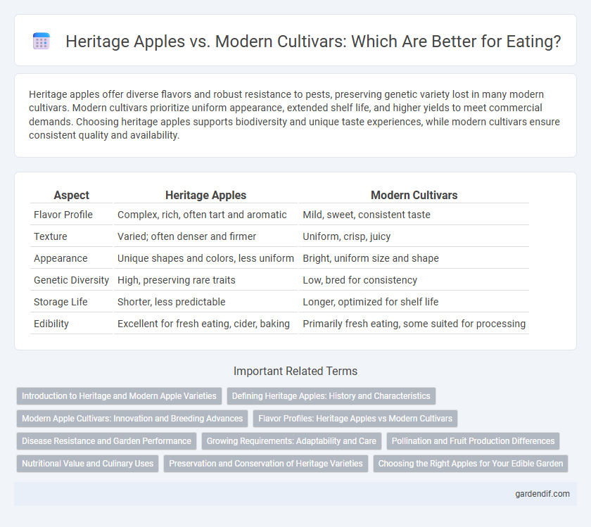 Heritage Apples vs. Modern Cultivars: Which Are Better for Eating?