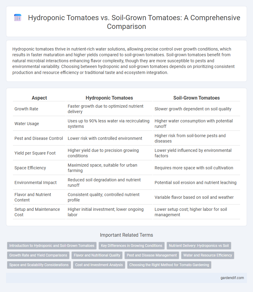 Hydroponic Tomatoes vs. Soil-Grown Tomatoes: A Comprehensive Comparison