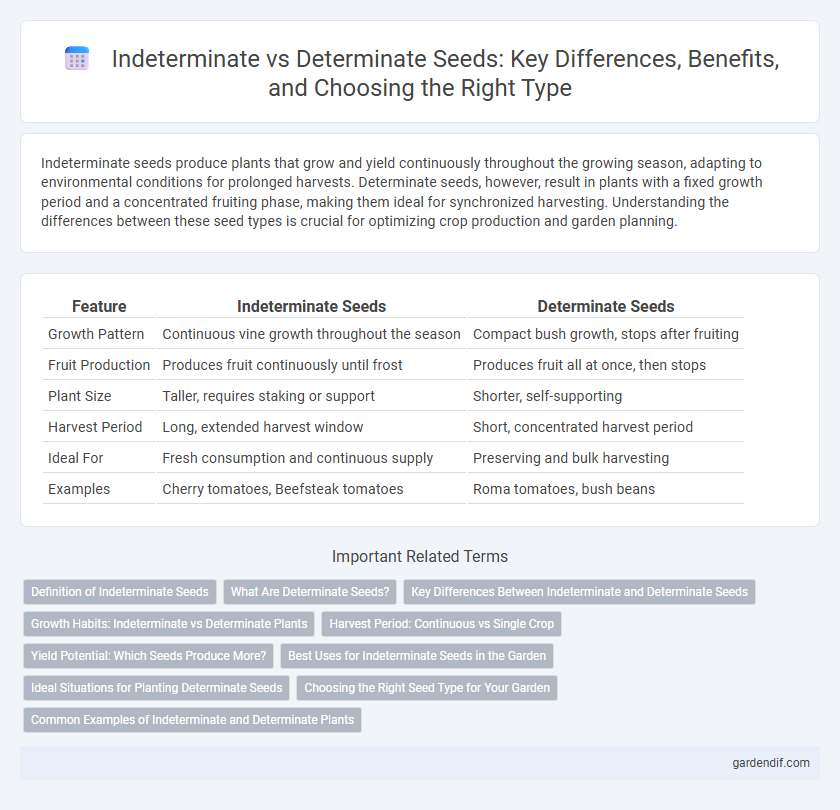 Indeterminate vs Determinate Seeds: Key Differences, Benefits, and Choosing the Right Type