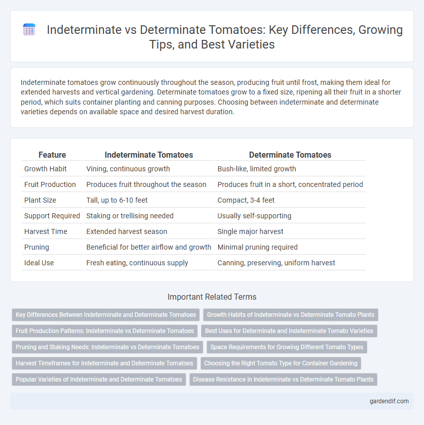 Indeterminate vs Determinate Tomatoes: Key Differences, Growing Tips, and Best Varieties