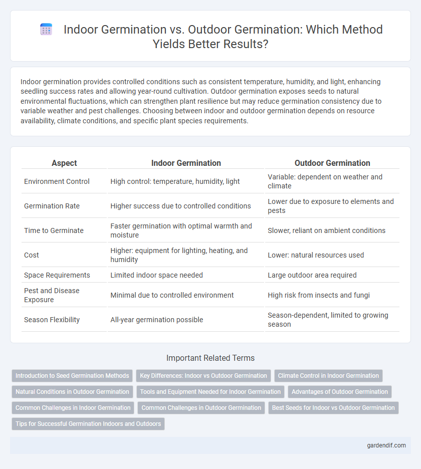 Indoor Germination vs. Outdoor Germination: Which Method Yields Better Results?