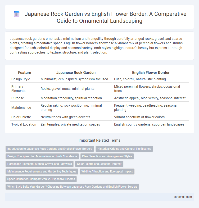 Japanese Rock Garden vs English Flower Border: A Comparative Guide to Ornamental Landscaping