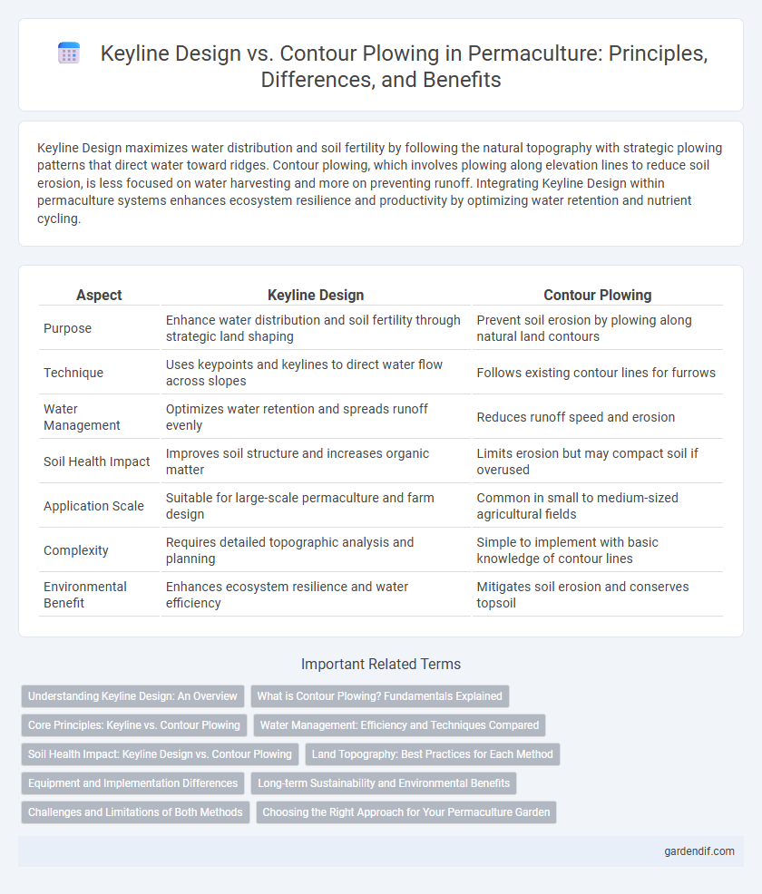 Keyline Design vs. Contour Plowing in Permaculture: Principles, Differences, and Benefits