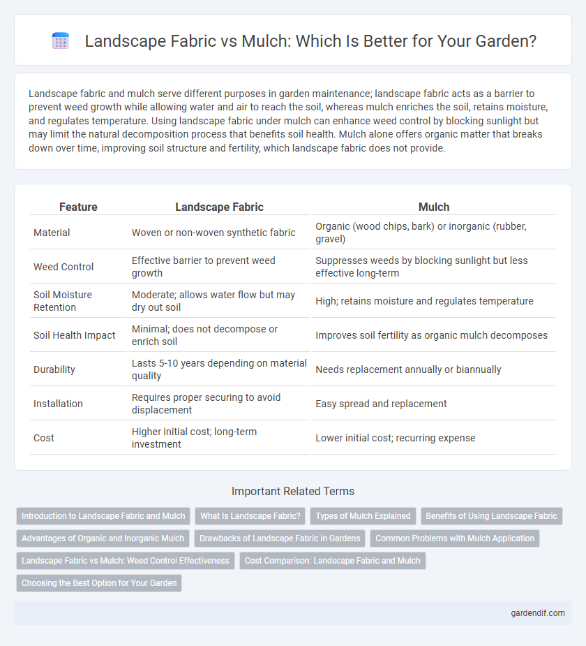 Landscape Fabric vs Mulch: Which Is Better for Your Garden?