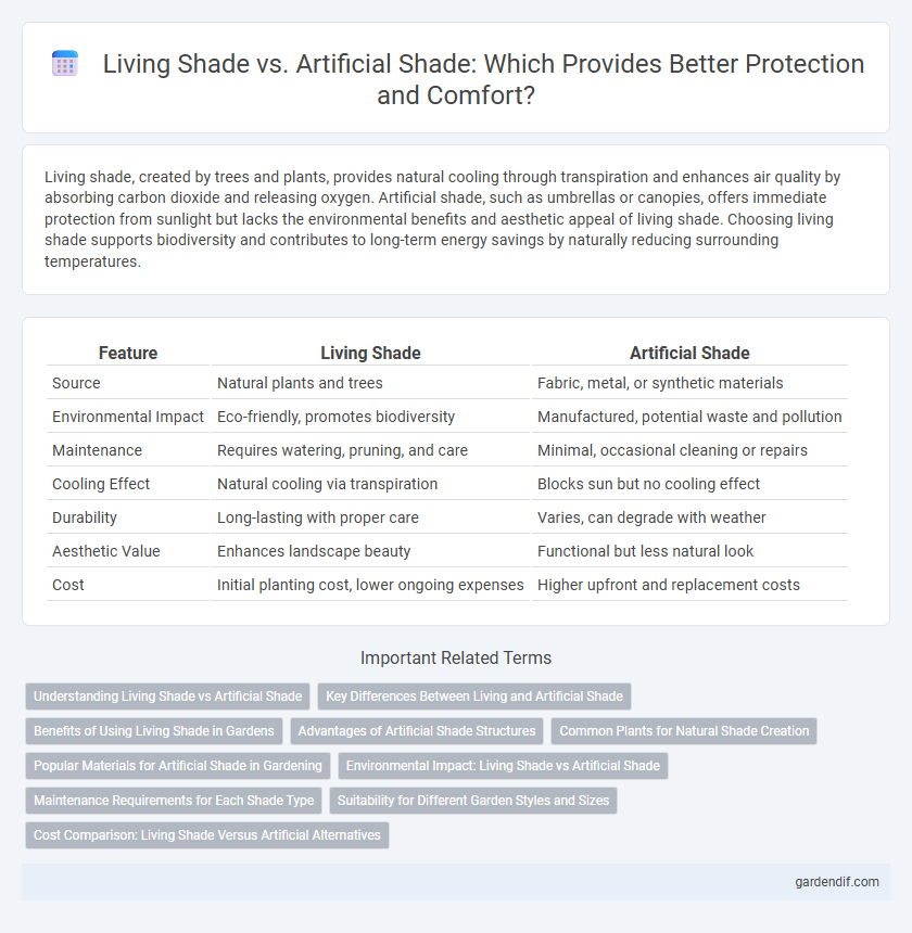 Living Shade vs. Artificial Shade: Which Provides Better Protection and Comfort?