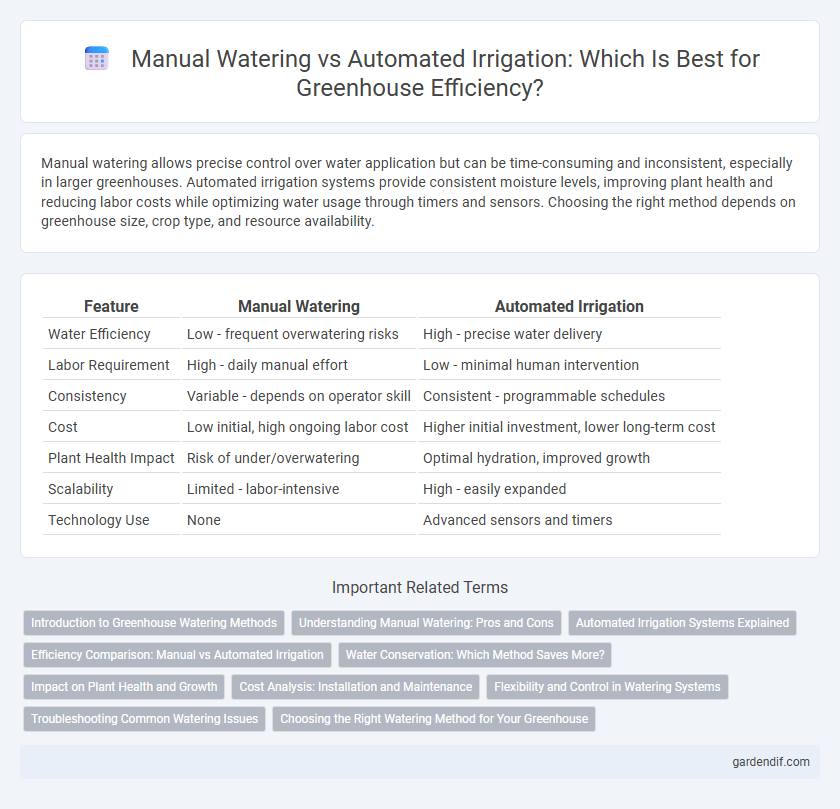 Manual Watering vs Automated Irrigation: Which Is Best for Greenhouse Efficiency?