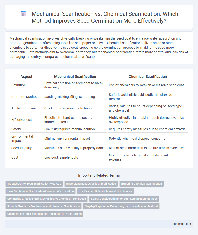 Mechanical Scarification vs. Chemical Scarification: Which Method Improves Seed Germination More Effectively?