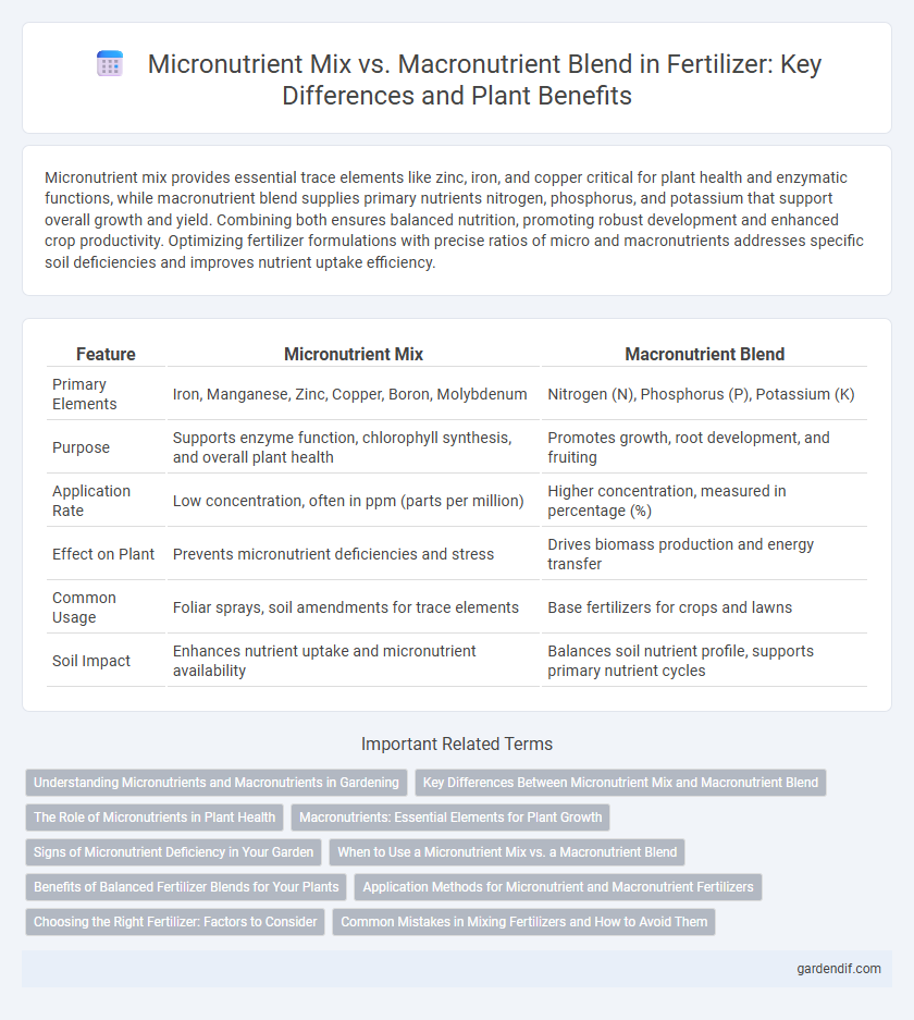 Micronutrient Mix vs. Macronutrient Blend in Fertilizer: Key Differences and Plant Benefits