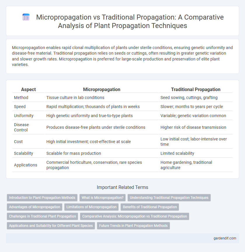 Micropropagation vs Traditional Propagation: A Comparative Analysis of Plant Propagation Techniques