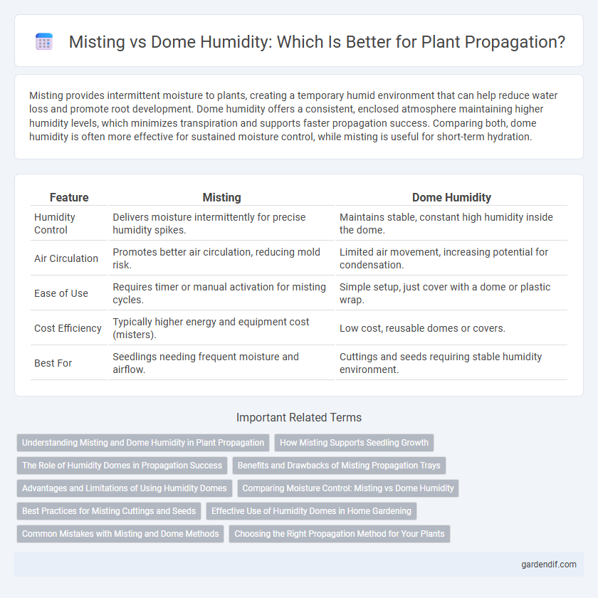 Misting vs Dome Humidity: Which Is Better for Plant Propagation?