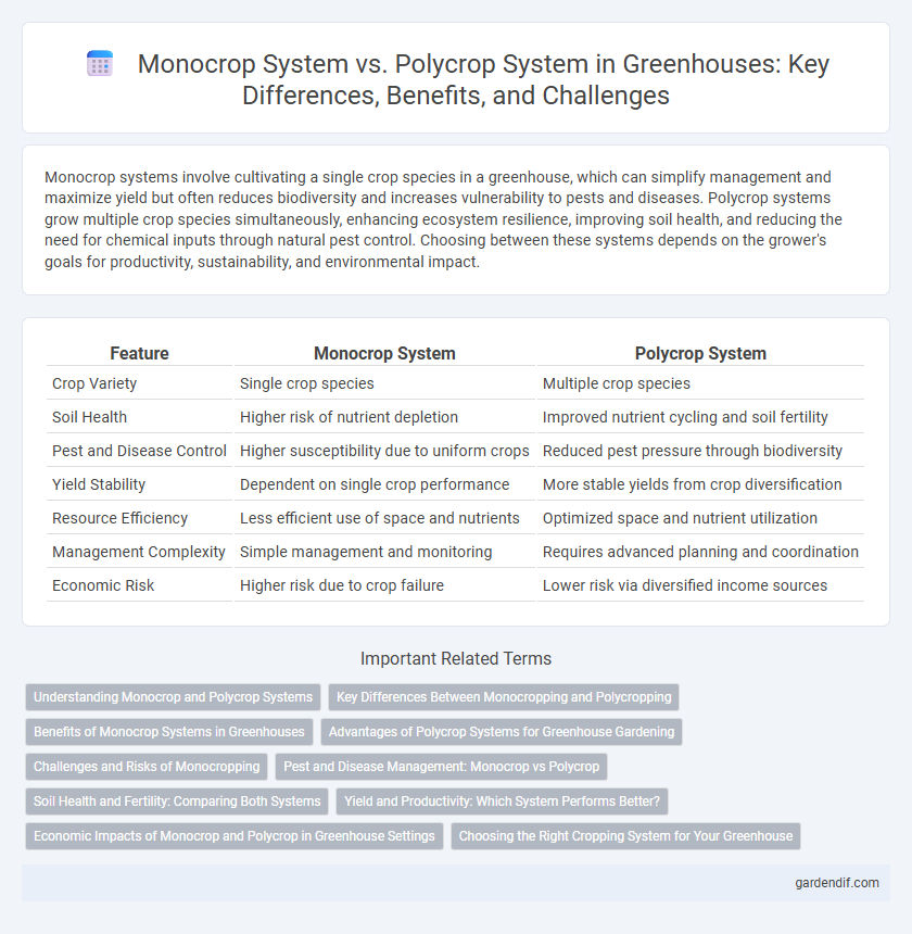 Monocrop System vs. Polycrop System in Greenhouses: Key Differences, Benefits, and Challenges