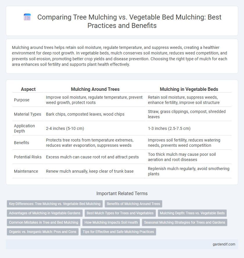 Comparing Tree Mulching vs. Vegetable Bed Mulching: Best Practices and Benefits