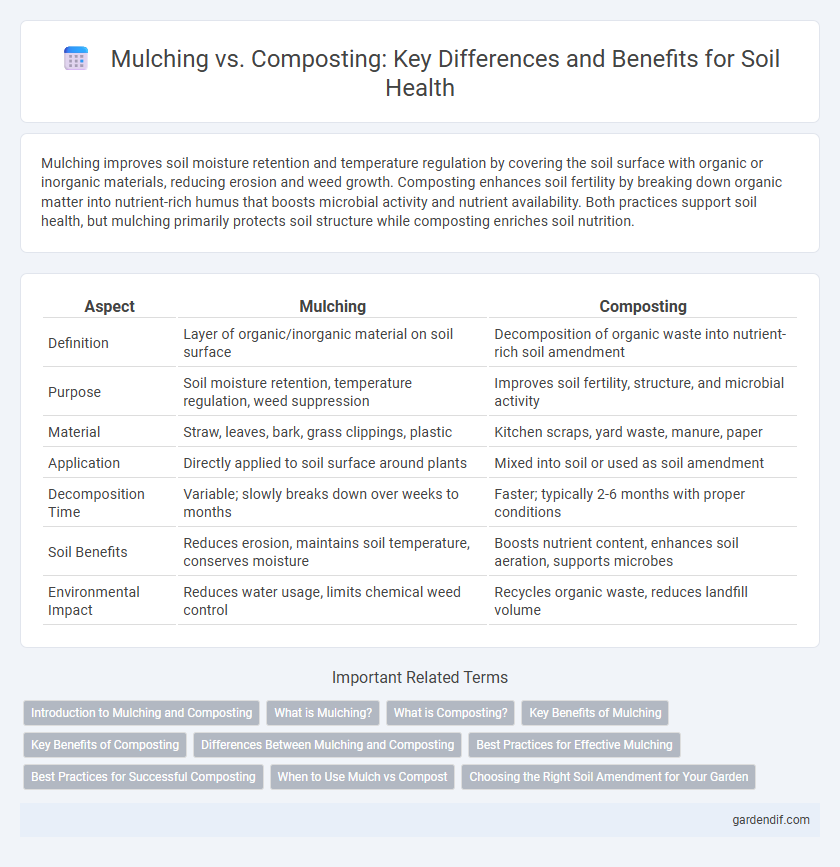 Mulching vs. Composting: Key Differences and Benefits for Soil Health