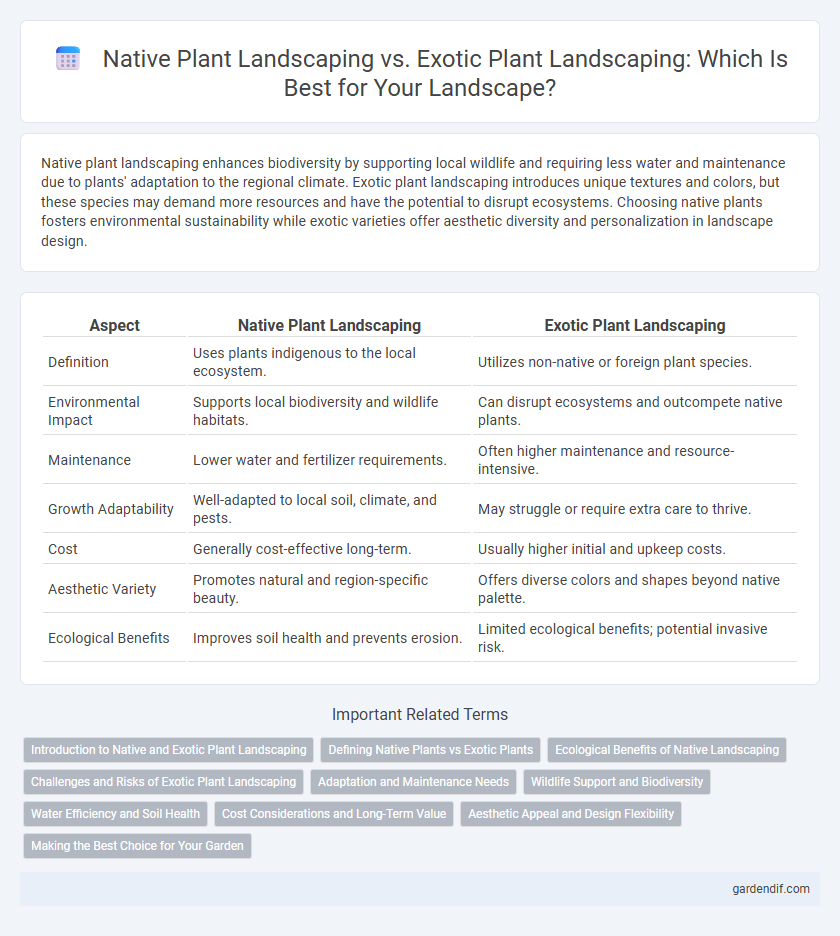 Native Plant Landscaping vs. Exotic Plant Landscaping: Which Is Best for Your Landscape?