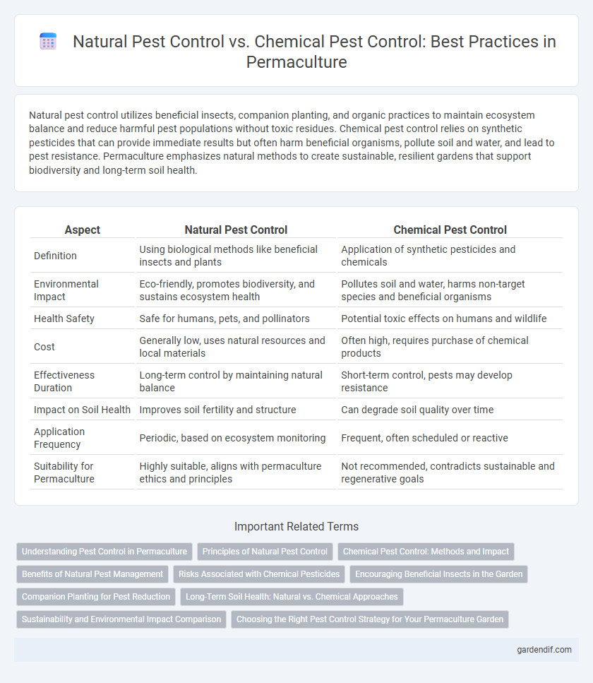 Natural Pest Control vs. Chemical Pest Control: Best Practices in Permaculture
