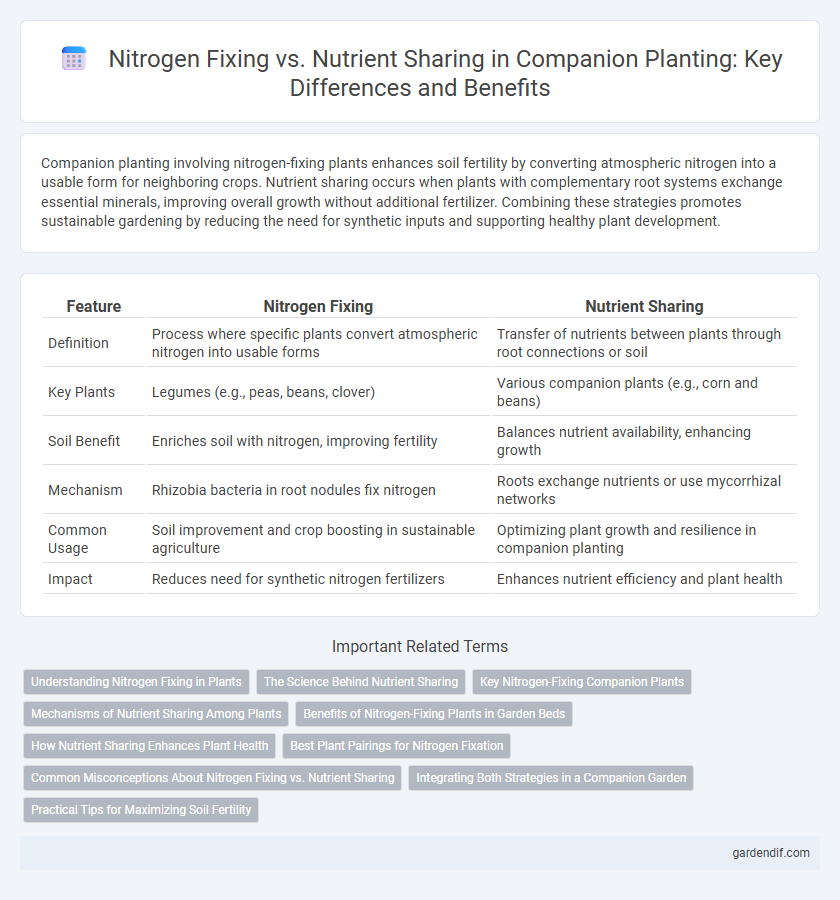 Nitrogen Fixing vs. Nutrient Sharing in Companion Planting: Key Differences and Benefits
