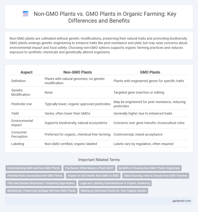 Non-GMO Plants vs. GMO Plants in Organic Farming: Key Differences and Benefits