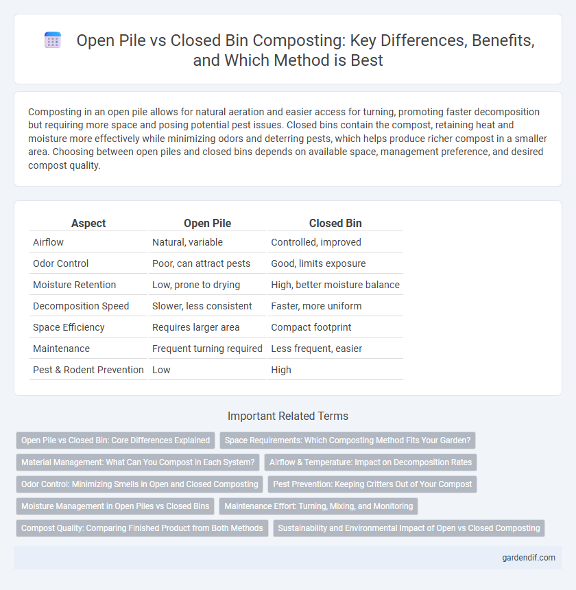 Open Pile vs Closed Bin Composting: Key Differences, Benefits, and Which Method is Best