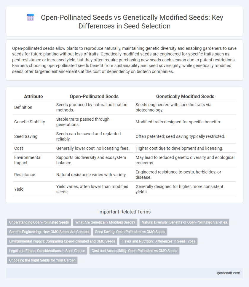 Open-Pollinated Seeds vs Genetically Modified Seeds: Key Differences in Seed Selection