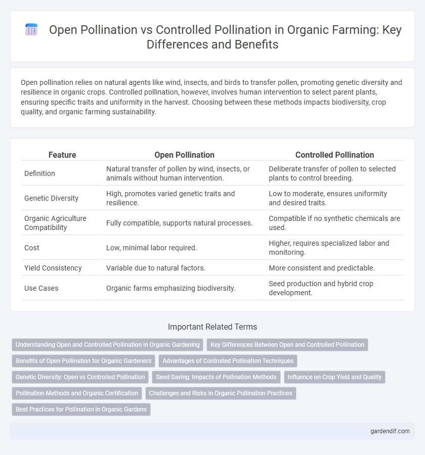 Open Pollination vs Controlled Pollination in Organic Farming: Key Differences and Benefits