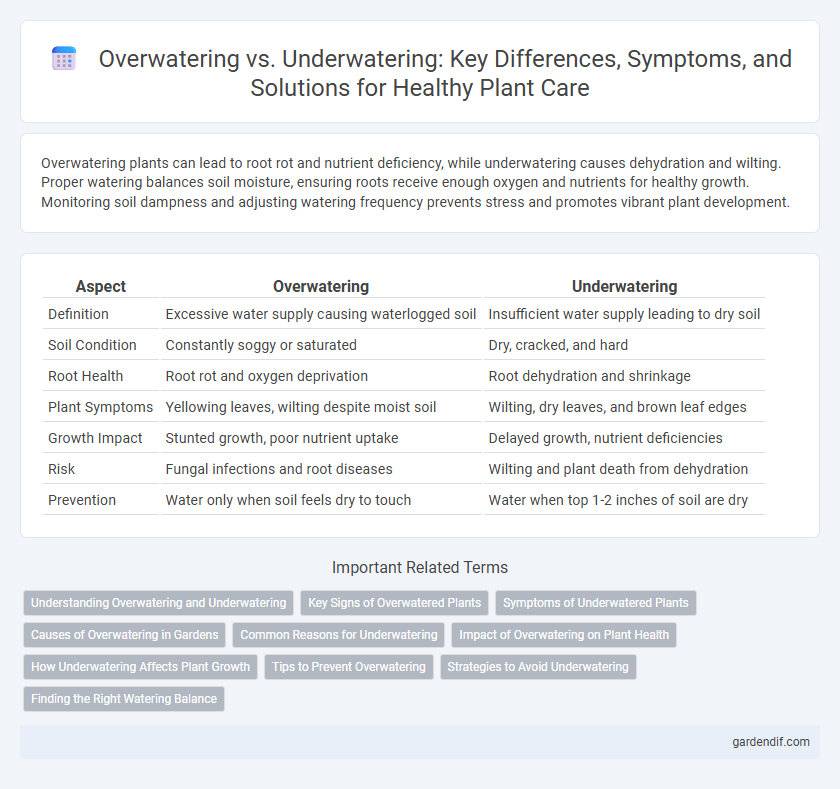 Overwatering vs. Underwatering: Key Differences, Symptoms, and Solutions for Healthy Plant Care
