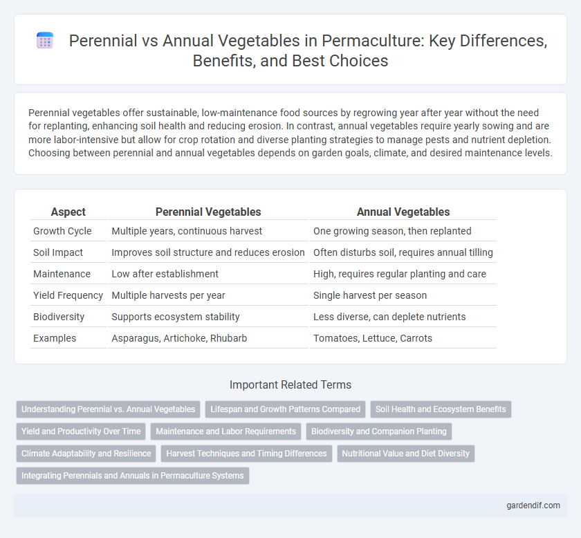 Perennial vs Annual Vegetables in Permaculture: Key Differences, Benefits, and Best Choices