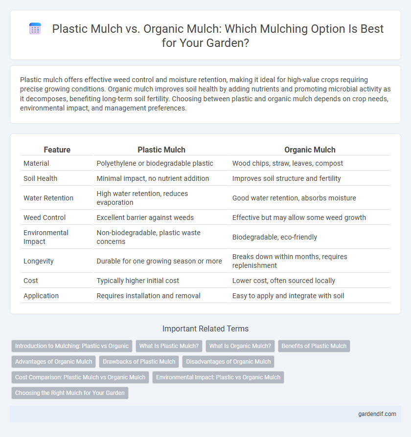 Plastic Mulch vs. Organic Mulch: Which Mulching Option Is Best for Your Garden?