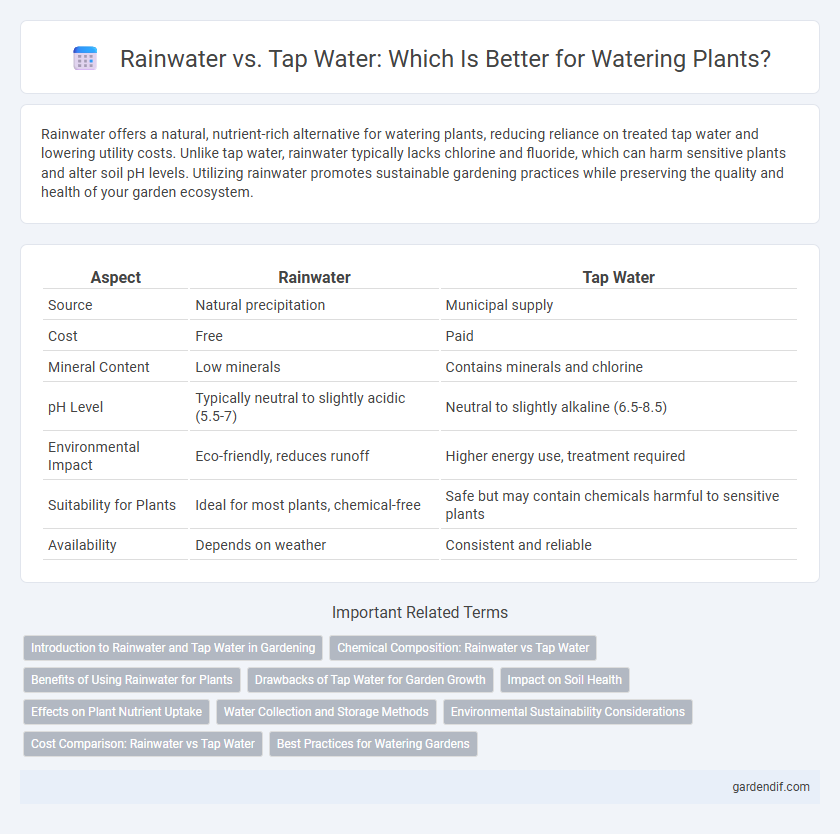 Rainwater vs. Tap Water: Which Is Better for Watering Plants?