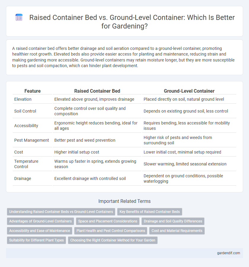 Raised Container Bed vs. Ground-Level Container: Which Is Better for Gardening?