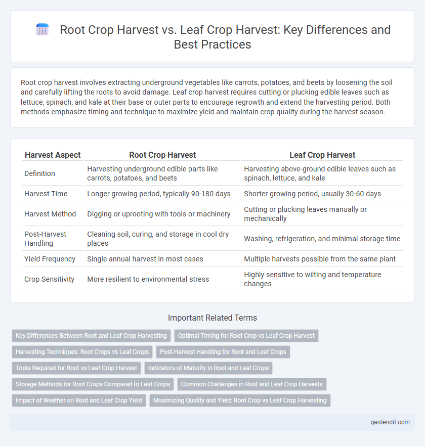 Root Crop Harvest vs. Leaf Crop Harvest: Key Differences and Best Practices