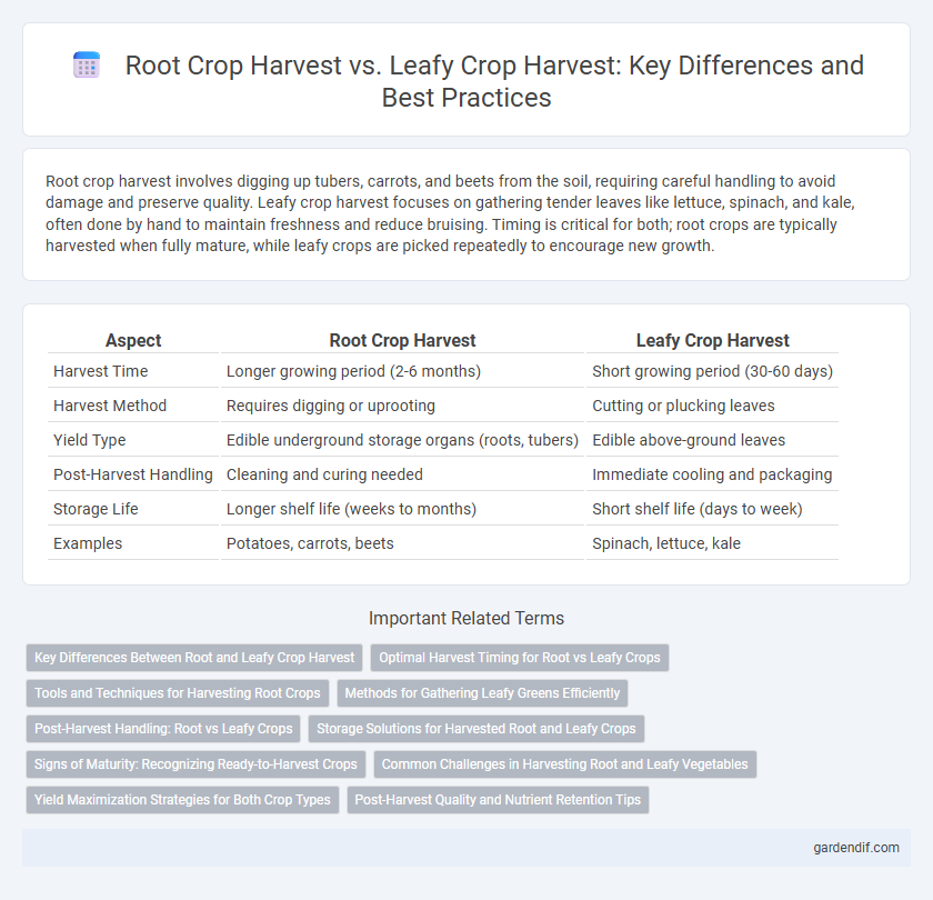 Root Crop Harvest vs. Leafy Crop Harvest: Key Differences and Best Practices