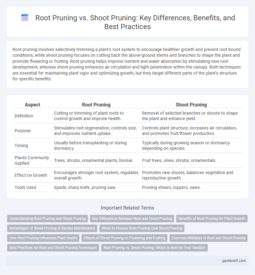 Root Pruning vs. Shoot Pruning: Key Differences, Benefits, and Best Practices