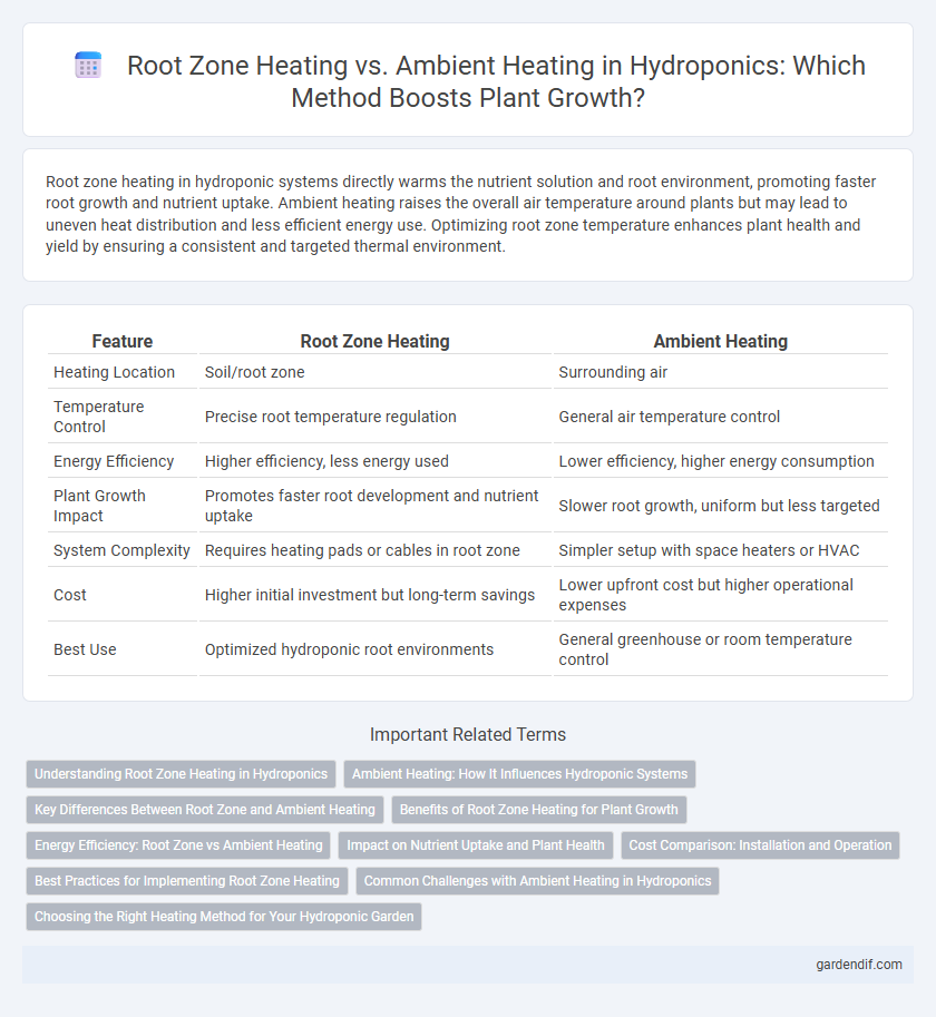 Root Zone Heating vs. Ambient Heating in Hydroponics: Which Method Boosts Plant Growth?