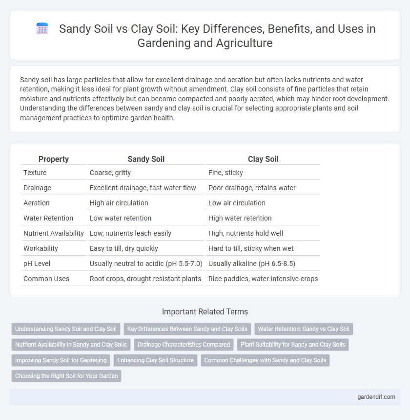 Sandy Soil vs Clay Soil: Key Differences, Benefits, and Uses in Gardening and Agriculture