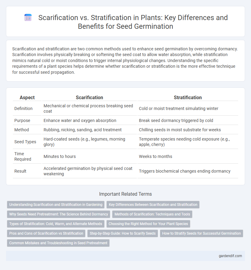 Scarification vs. Stratification in Plants: Key Differences and Benefits for Seed Germination