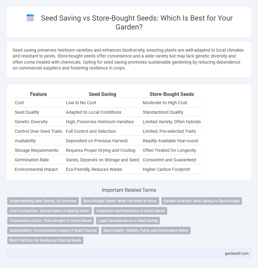 Seed Saving vs Store-Bought Seeds: Which Is Best for Your Garden?